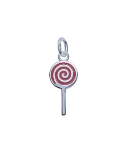 Lollipop Shaped Silver Charms CH-320-C
